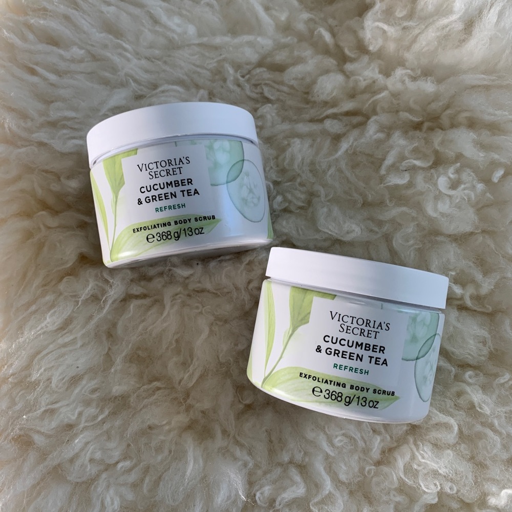 New Victoria’s Secret Cucumber & Green Tea Refresh Exfoliating Body Scrubs